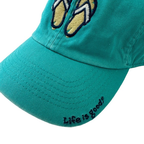 Life is Good Women’s Chill Cap, Simplify Flip Flops, Aqua Blue - Picture 2 of 5